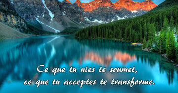 Aperçu de la carte : Ce que tu nies te soumet, ce que tu acceptes te transforme.