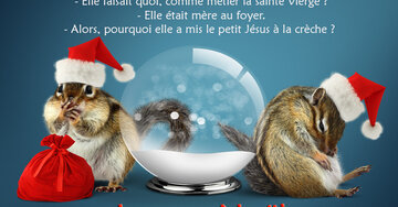 Aperçu de la carte : « Toto demande à sa maman : - Elle faisait quoi, comme métier la sainte Vierge ?... »