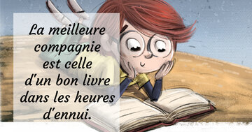 Aperçu de la carte : « La meilleure compagnie est celle d'un bon livre... »