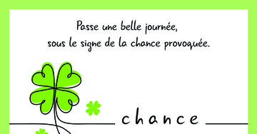 Aperçu de la carte : « Souhaiter une journée placée sous le signe de la chance... »