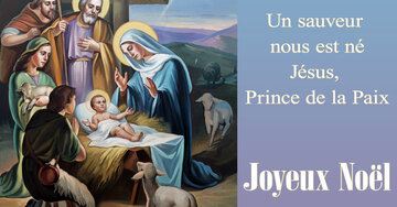 Aperçu de la carte : « Un sauveur nous est né, Jésus, Prince de la Paix... »