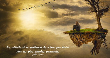 Aperçu de la carte : « La solitude et le sentiment de n'être pas désiré... »