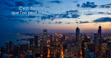 Aperçu de la carte : « C'est dans les villes les plus peuplées que l'on peut trouver... »