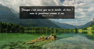 Aperçu de la carte : « Puisque c'est ainsi que va le monde, eh bien ! nous le prendrons... »