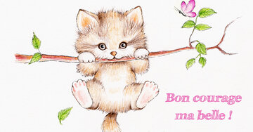 Aperçu de la carte : Bon courage ma belle
