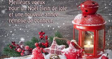 Aperçu de la carte : « Meilleurs vœux pour un Noël plein de joie et une nouvelle année remplie de bonheur... »