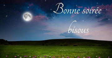 Aperçu de la carte : Bonne soirée bisous