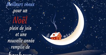 Aperçu de la carte : « Meilleurs vœux pour un Noël plein de joie et une nouvelle année remplie de bonheur... »