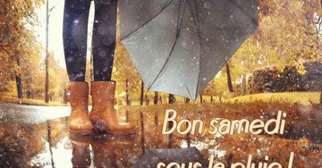 Aperçu de la carte : Bon samedi sous la pluie