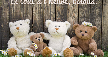 Aperçu de la carte : A tout à l'heure bisous