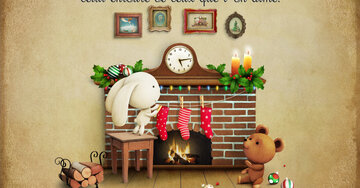 Aperçu de la carte : « Le plus magique des Noël est aussi le plus simple, celui entouré de ceux que... »