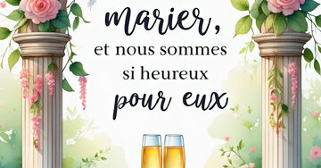 Aperçu de la carte : Ils vont se marier, et nous sommes si heureux pour eux