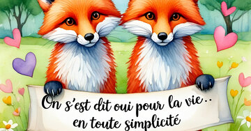 Aperçu de la carte : On s'est dit oui pour la vie.. en toute simplicité