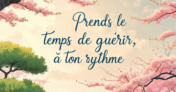 Aperçu de la carte : Prends le temps de guérir, à ton rythme