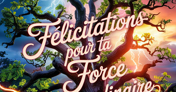 Aperçu de la carte : Félicitations pour ta Force Extraordinaire
