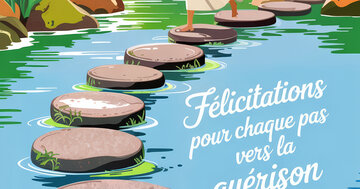 Aperçu de la carte : Félicitations pour chaque pas vers la guérison