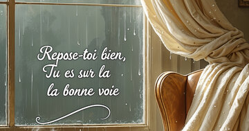 Aperçu de la carte : Repose-toi bien,  
Tu es sur la  
la bonne voie