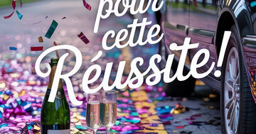 Aperçu de la carte : Bravo pour cette Réussite!