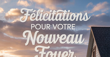 Aperçu de la carte : Félicitations pour votre nouveau foyer