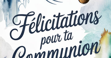 Aperçu de la carte : Félicitations pour ta Communion