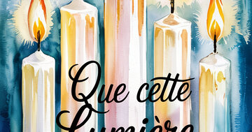 Aperçu de la carte : Que cette Lumière t’accompagne toujours