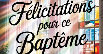 Aperçu de la carte : Félicitations pour ce Baptême