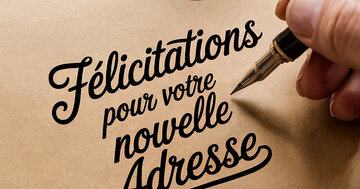 Aperçu de la carte : Félicitations pour votre nouvelle Adresse