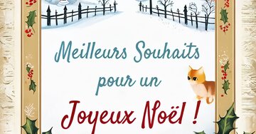 Aperçu de la carte : Meilleurs Souhaits
pour un
Joyeux Noël !