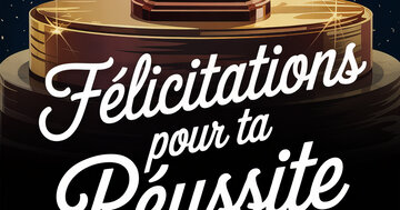 Aperçu de la carte : Félicitations pour ta Réussite