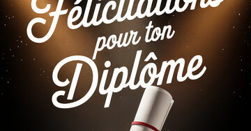 Aperçu de la carte : Félicitations pour ton Diplôme