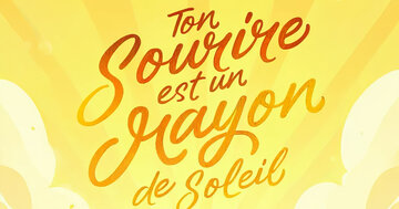 Aperçu de la carte : Ton Sourire est un Rayon de Soleil
