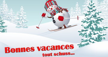 Aperçu de la carte : Bonnes vacances tout schuss...
