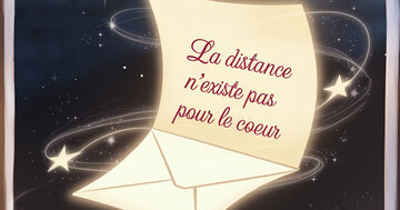 Aperçu de la carte : La distance n'existe pas pour le coeur