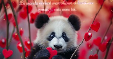 Aperçu de la carte : « Le monde devient merveilleux et lumineux... »