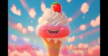 Aperçu de la carte : Tu me fais  fondre !