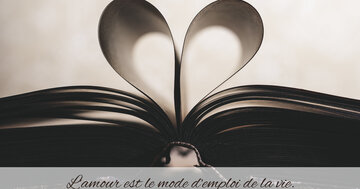 Aperçu de la carte : L'amour est le mode d'emploi de la vie.