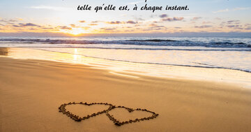 Aperçu de la carte : « Le secret, c'est d'accueillir et d'exprimer la vie avec amour... »