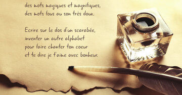 Aperçu de la carte : « Il faudrait inventer d'autres mots, des mots magiques et magnifiques... »