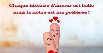 Aperçu de la carte : « Notre histoire d'amour est ma préférée... »