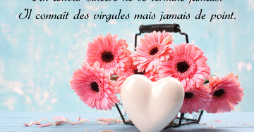 Aperçu de la carte : « Un amour sincère ne se termine jamais... »