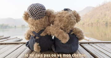 Aperçu de la carte : « Je ne sais pas où va mon chemin, mais je marche mieux... »