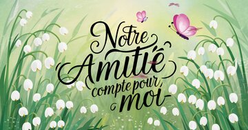 Aperçu de la carte : Notre amitié compte pour moi