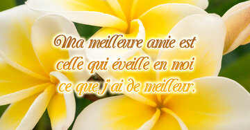 Aperçu de la carte : « Ma meilleure amie est celle qui éveille en moi... »