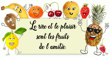 Aperçu de la carte : Le rire et le plaisir 
sont les fruits 
de l'amitié..