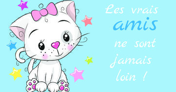 Aperçu de la carte : Les vrais 
amis
ne sont
jamais 
loin !
