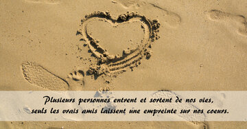 Aperçu de la carte : « Plusieurs personnes entrent et sortent de nos vies, seuls les vrais amis... »
