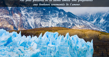 Aperçu de la carte : « Les joies paisibles de la sainte amitié sont préférables... »