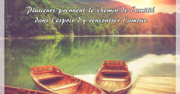 Aperçu de la carte : « Plusieurs prennent le chemin de l'amitié... »