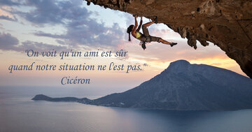 Aperçu de la carte : « On voit qu'un ami est sûr quand notre situation... »