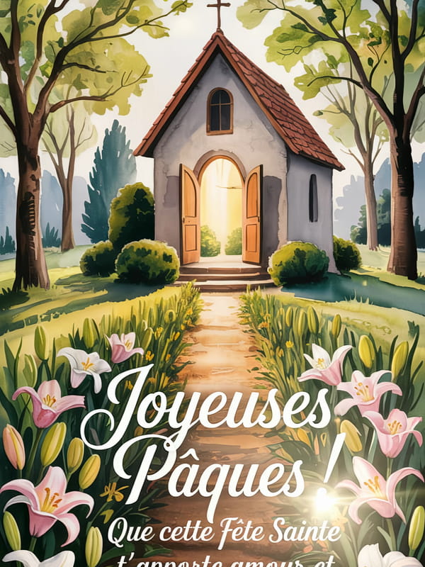 Jolie Carte Pques Religieuse